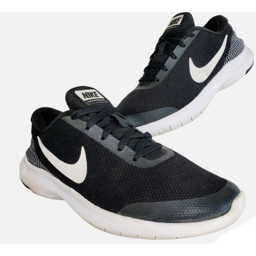 Nike Flex Experience‎ RN 7 Running Shoes Black White Sneakers 908985 Mens 8.5